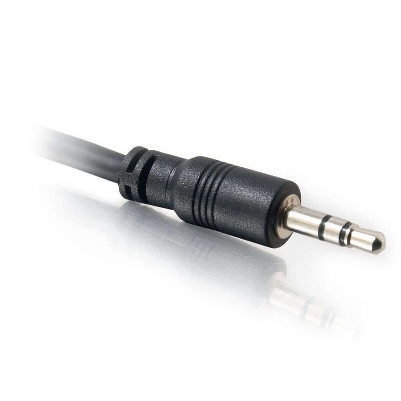 C2G 40108 3.5mm Stereo Audio Cable with Low Profile Connectors M/M, In-Wall CMG-Rated (35 Feet, 10.66 Meters) Black - Image 4